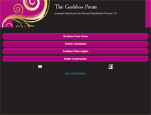 Tablet Screenshot of goddessprom.com